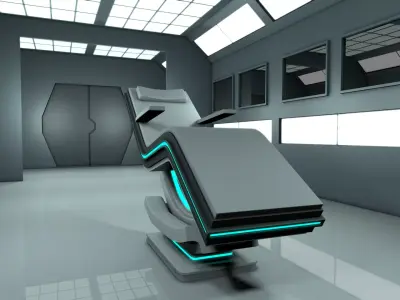 Room interior 3D model 2
