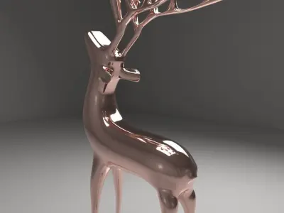 Gazelle Candle Holder 3D model