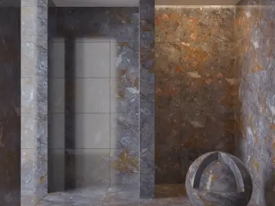 Marble wall 73 3D model
