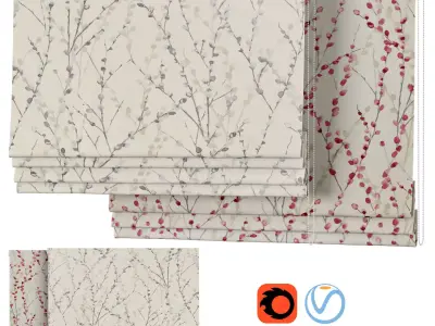 Roman Curtains 138 NEXT Willow Made To Measure 3D model