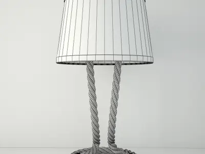 Nautical Rope Table Lamps 2 3D model