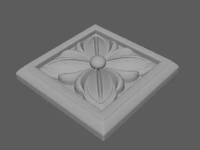 rosette flower 3D model 20