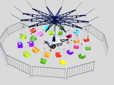 Amusement ride - Swinger 3D model