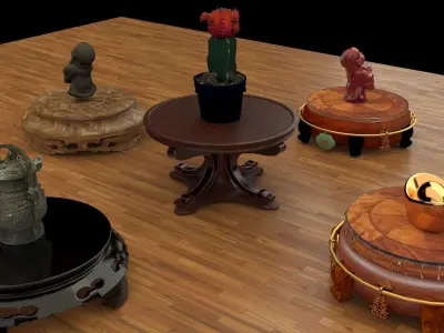 Chinese display stand   3D model