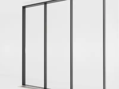 Panoramic glazing Stained glass 39 Low-poly 3D model