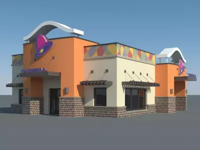 Taco Bell Restaurant 3D model