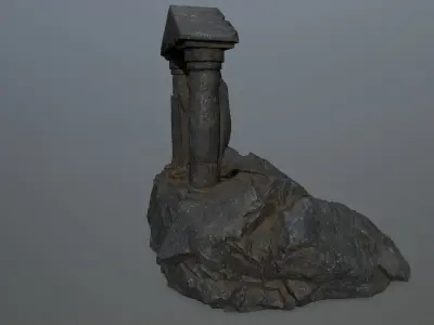 Souls Gate Low-poly 3D model