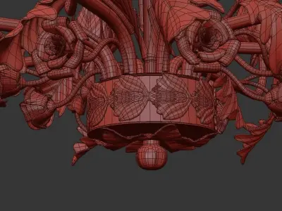 Chandelier Contrada E 1 1 8 WO 3D model