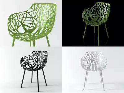 Forest  armchair 3D model
