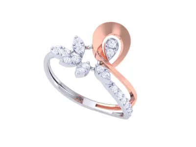 Women Ring MTL 3dm STL OBJ FBX Details 3D print model