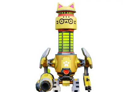 Traffic Robot Low-poly 3D model purchase