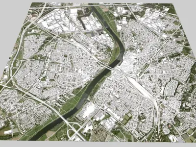 Cityscape Venlo Netherlands 3D model