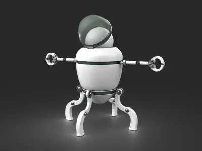 Rob 3000 Low-poly 3D model