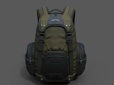 Backpack Camping scifi Generic ver2 Low-poly 3D model