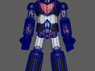 Grendizer statue Low-poly 3D model