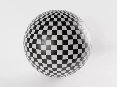 Black and White Floor Tile Material Texture