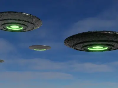 Kit ufo 3D models  Low-poly 3D model