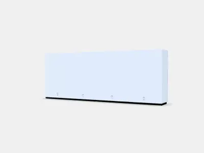 GALANT Storage combination w sliding doors 2 Low-poly 3D model