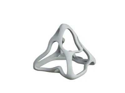 SciFi Cube Object No 61432 Low Poly Shape Low-poly 3D model