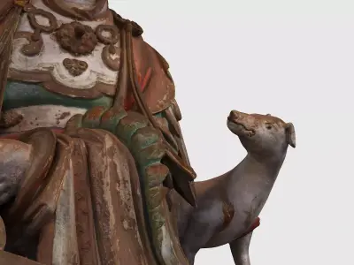 Deity Statue Sculpture04 3D model
