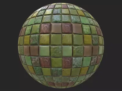 Green Tiles 2 - Texture Texture