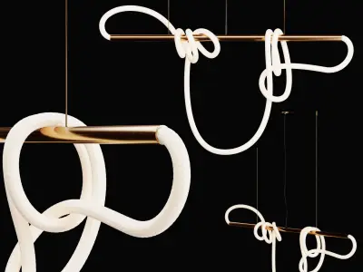 Luke Lamp Pendant light-4ft Tracer Bar 1-11 3D model