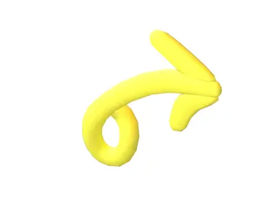 Doodle Buildable Arrow v1 007 Low-poly 3D model