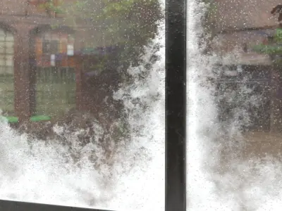 Frosted window - modular Low-poly 3D model