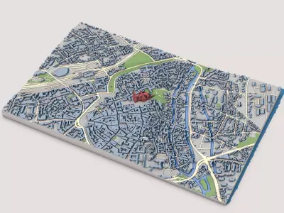 Chartres Cathedral France 3D model