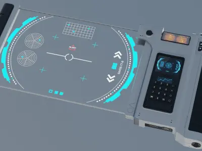 Sci-Fi Controller-Screen 3D model