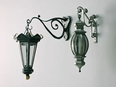 Fantasy Antique Lanterns - Lighting set 3D model