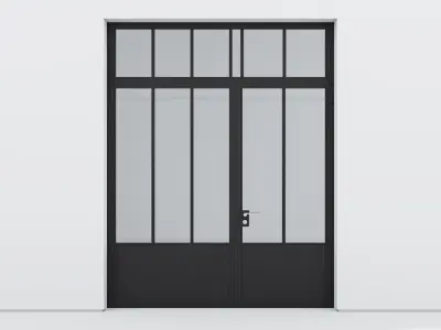 Aluminium door 217 3D model