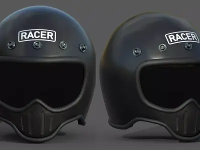 Helmet scifi military combat 3d model low poly human generic  Low-poly 3D model