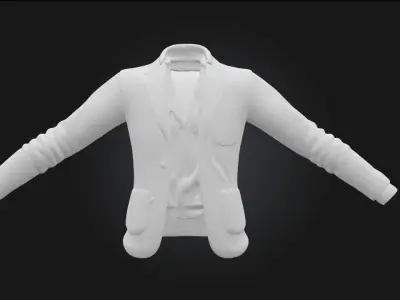 The Invisible Wardrobe  Minimalist Elegance Beyond Sight 3D model