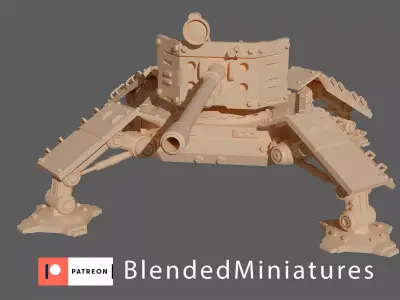 quadriped gunner  3D print model