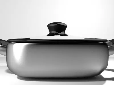 Cookware - Casserole pans 3D model