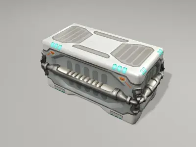 scifi big crate1 3D model