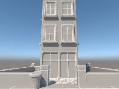 Cartoon House 3D model