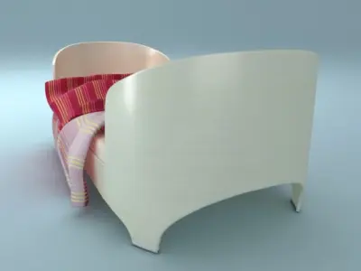 Childrens bed collection 2 3D model