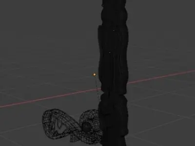 Golden Door Handle Knob 3D model