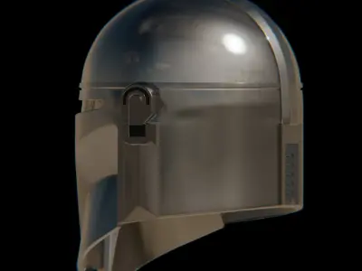 Mandalorian Beskar Helmet - High-poly 3D model