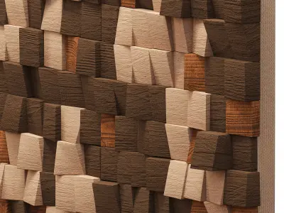 Contemporary Mosaic Wall Decor Low-poly 3D model