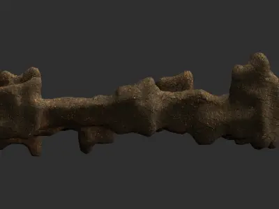 Stone Bridge - Dust Low-poly 3D model