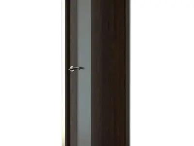 Wood Metal Office Door 3D model