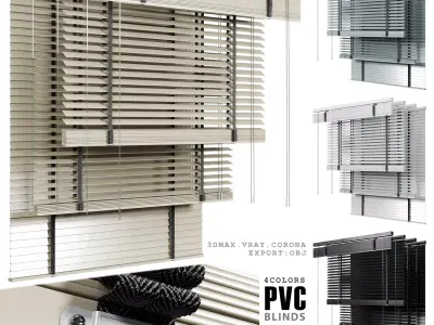 pvc blinds 150 cm Low-poly 3D model