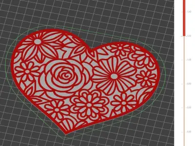 Valentines Day Heart ornament gift for your loved one 3D print model