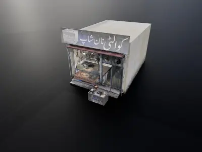 Nan Shop 3D Model By zambeelstudios Low-poly 3D model