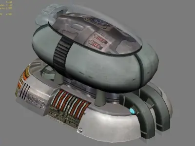 Future World - Ground Container 03 3D model