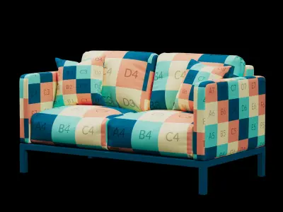 Outdoor sofa 2 3D model
