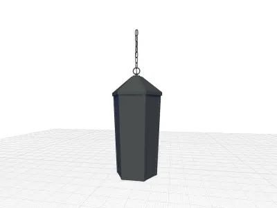 Ariyelle Outdoor Hanging Lantern - 2 Colour 3D model